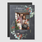 Botanische Rustikale Chalkboard Holiday Magnet Car (Vorne/Hinten)