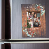 Botanische Rustikale Cherry Wood Holiday Magnet Ca