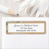 Botanische Rustikale Goldrahmen-Hochzeitsstimmung- (Insitu)