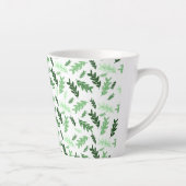 Botanische, rustikale grüne Blätter Milchtasse (Rechts)