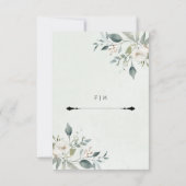 Botanische rustikale Save the Date (Rückseite)