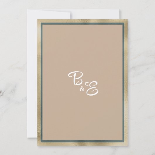 Botanische rustikale Wälder blumenreich Save the D Einladung (Rückseite)