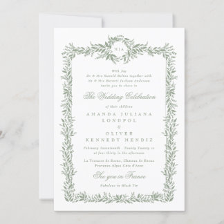 Botanische Salbei-Ohrfeige Einladung