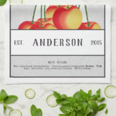 Botanische Sauerkirsche individuell anpassbar Geschirrtuch (Gefaltet)