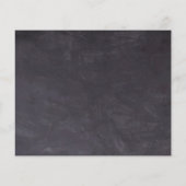 Botanische Save the Date-Karte mit rustikalem Schi (Rückseite)