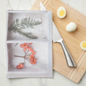 Botanische Schattenbox, Blume Blätter Ferns Geschirrtuch (Viertel Falte)