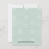 Botanische Schattenfrauengestüte - Grün Mitteilungskarte (Rückseite)