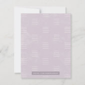 Botanische Schattenfrauenstationerie - Lila Mitteilungskarte (Rückseite)