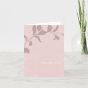 Botanische Schattenhochzeit Dankeschön-Karte - Ros Dankeskarte