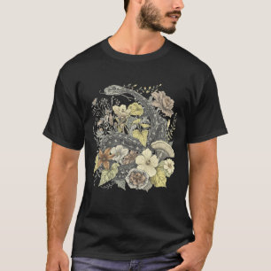 Botanische Schlange & Wildblumen Natur-Ästhetik T T-Shirt
