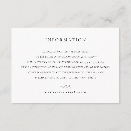 Botanische Schließkarte - Ein Zimmerblock Begleitkarte (Vorderseite)