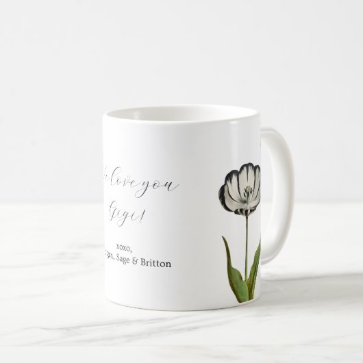 Botanische Schmetterlinge Kaffeetasse (VorderseiteRechts)