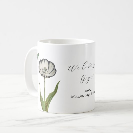 Botanische Schmetterlinge Kaffeetasse (Vorderseite Links)