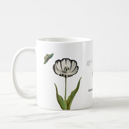 Botanische Schmetterlinge Kaffeetasse (Links)