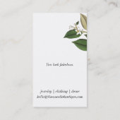 Botanische Schmuckkarte Lemon Visitenkarte (Rückseite)
