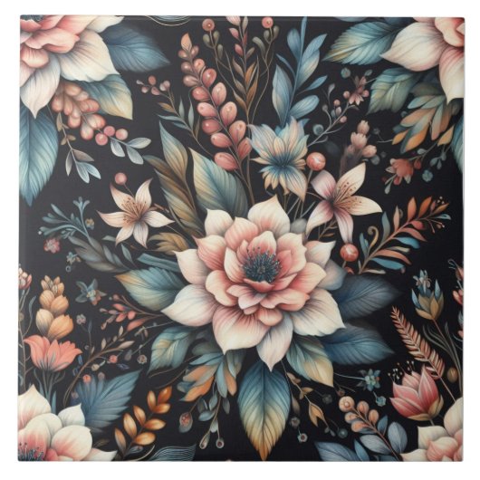 Botanische Schönheit Fliese (Vorderseite)