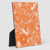 Botanische Schönheit Orange Fotoplatte (Seite)