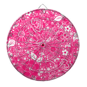 Botanische Schönheiten heißen Rosa Dartscheibe
