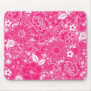 Botanische Schönheiten heißen Rosa Mousepad