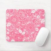 Botanische Schönheiten hellrosa Mousepad (Mit Mouse)