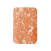 Botanische Schönheiten, orange-kleine Badematte (Vorderseite Vertikal)