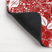 Botanische Schönheiten Rote Maus Pad Mousepad (Ecke)