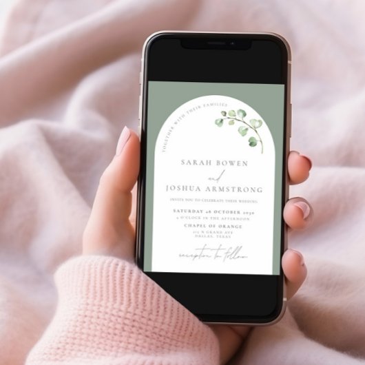 Botanische Schrift Hochzeit im Grünen Botanischen Einladung