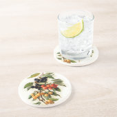 Botanische Schrift Sandstein Untersetzer (Seite)