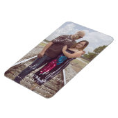 Botanische Schrift Save the Date Foto Ma Magnet (Linke Seite)