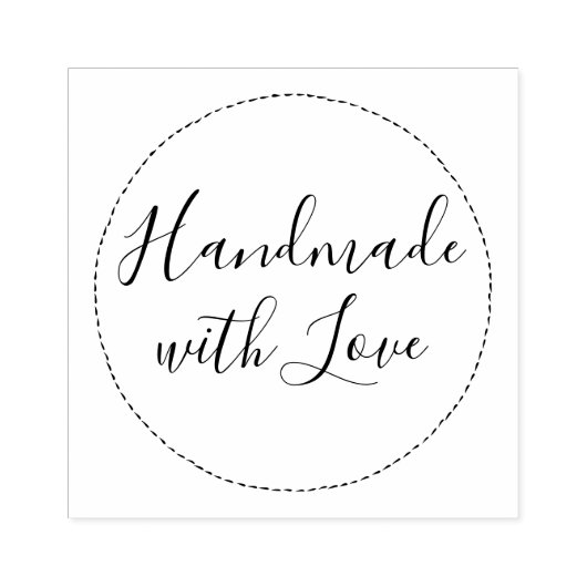 Botanische Schriftzeichen mit Liebe Gummistempel (Prägung)