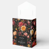 Botanische Schwarz-Moody-Hochzeit Geschenkschachtel (Geöffnet)