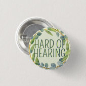 Botanische Schwerhörigkeit Button (Vorne & Hinten)