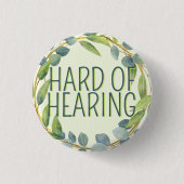 Botanische Schwerhörigkeit Button (Vorderseite)
