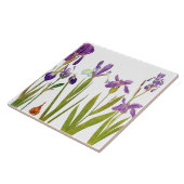 Botanische Schwertlilien-Blumen Redoute Blumengart Fliese (Seite)