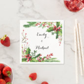 Botanische Serviette Rot (Beispiel)