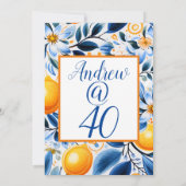 Botanische Sommereinladung Einladung (Rückseite)