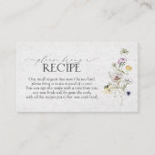 Botanische Sommerferien Wildblumen Bitte Rezept mi Begleitkarte (Vorderseite)