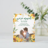 Botanische Sonnenblume Veränderung der Adresse bew Ankündigung (Stehend Vorderseite)