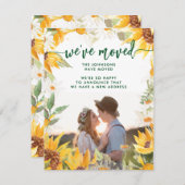 Botanische Sonnenblume Veränderung der Adresse bew Ankündigung (Vorne/Hinten)