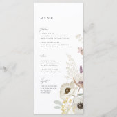 Botanische Speisekarte Menükarte (Vorderseite)