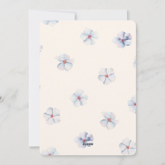 Botanische Spitzen-Osterfotokarte Feiertagskarte (Rückseite)