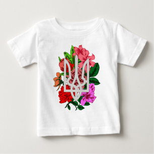Botanische Stillzeit und ukrainische Trident-Trazu Baby T-shirt