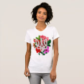 Botanische Stillzeit und ukrainische Trident-Trazu T-Shirt (Vorne ganz)