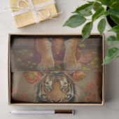 Botanische Streifen Seidenpapier (Geschenk)