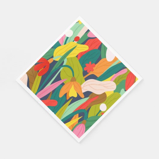 Botanische Symphonie Serviette (Ecke)