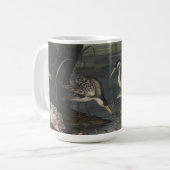 Botanische Szene des blauen Krans an einem Fluss Kaffeetasse (Vorderseite Links)