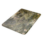 Botanische Szene von Schwänen in einem englischen  Badematte (Schrägansicht)