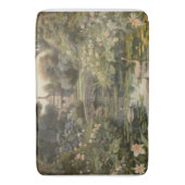 Botanische Szene von Schwänen in einem englischen Badematte (Vorderseite Vertikal)