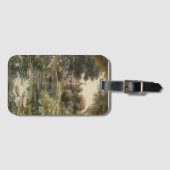 Botanische Szene von Schwänen in einem englischen Gepäckanhänger (Vorderseite (Horizontal))