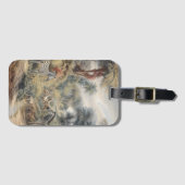 Botanische Szene von Zebras in einer Oase Gepäckanhänger (Vorderseite (Horizontal))